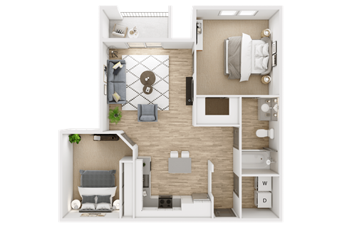 2 bed 1 bath at The Viridian Apartments, Colorado